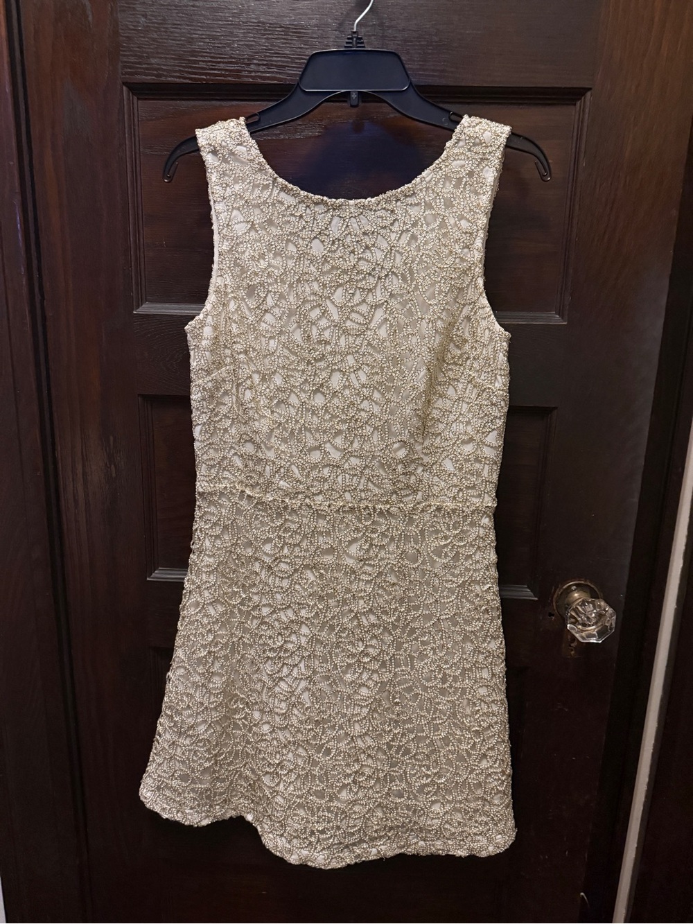 RSVP Embroidered Ivory Mini Dress